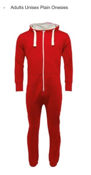 Red Tracksuit Onesie Urban Road