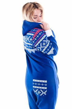 Blue Aztec Tracksuit Onesie Urban Road Unisex