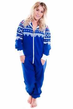 Blue Aztec Tracksuit Onesie Urban Road Unisex