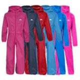 Kids Trespass Button Waterproof All-in One Suit
