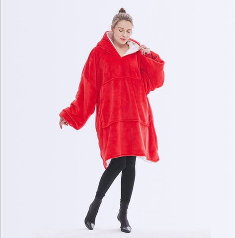 Blanket Hoodie Red