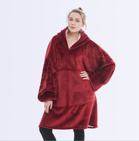 Blanket Hoodie Maroon