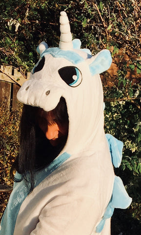 Unicorn White Onesie Kids & Adult