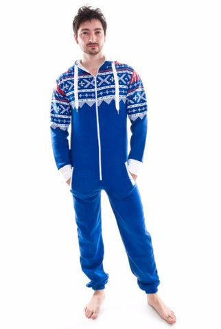 Blue Aztec Tracksuit Onesie Urban Road Unisex