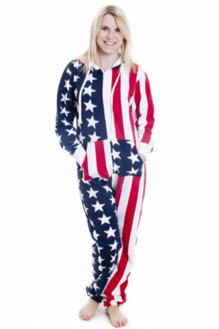 USA American Stars and Stripes Onesie